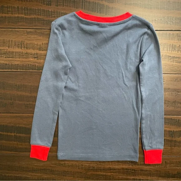 Mini Boden Blue Space Santa Long John Pajamas NWT - Picture 5 of 10